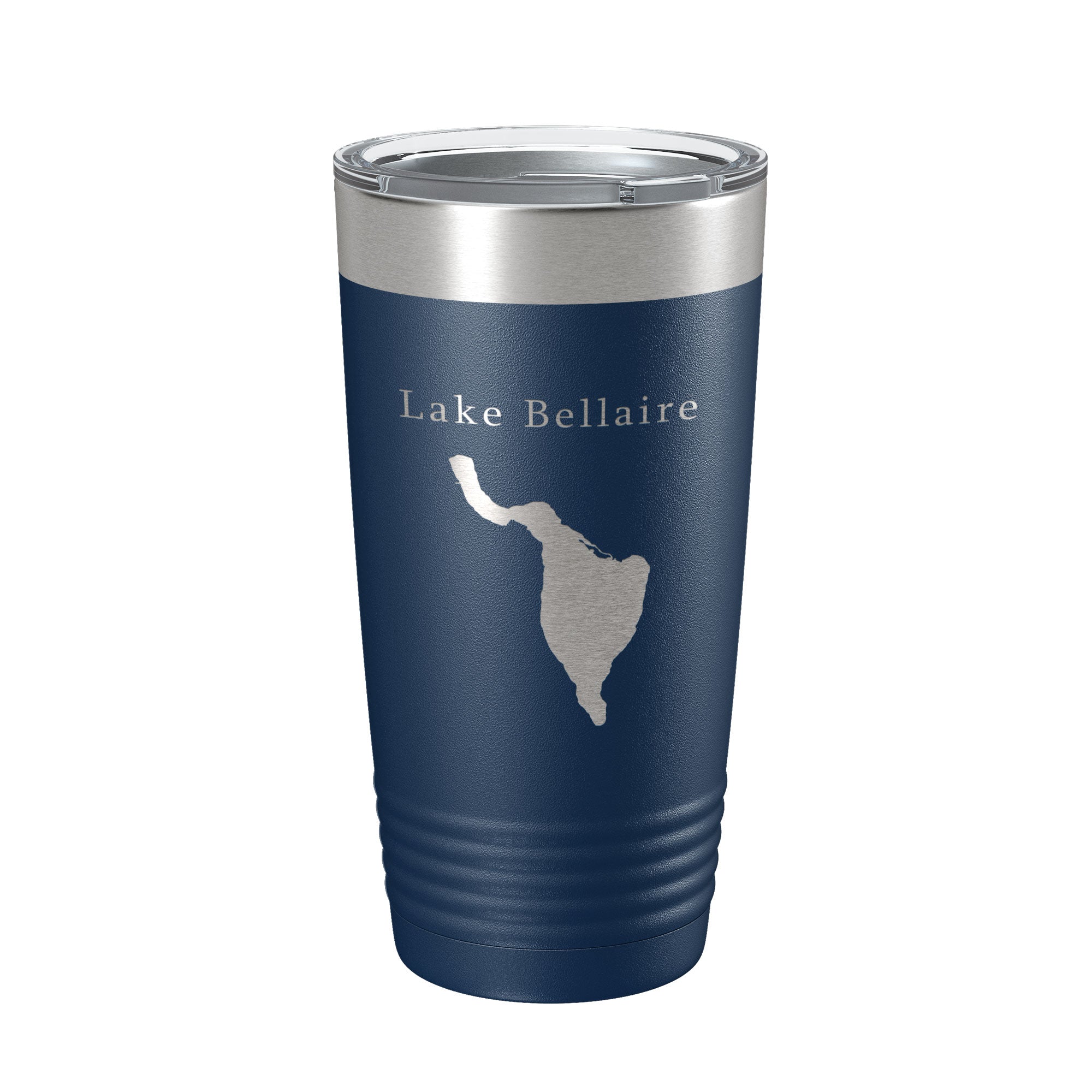 Lake Bellaire Map Tumbler Travel Mug Insulated Laser Engraved Coffee Cup Michigan 20 oz-8