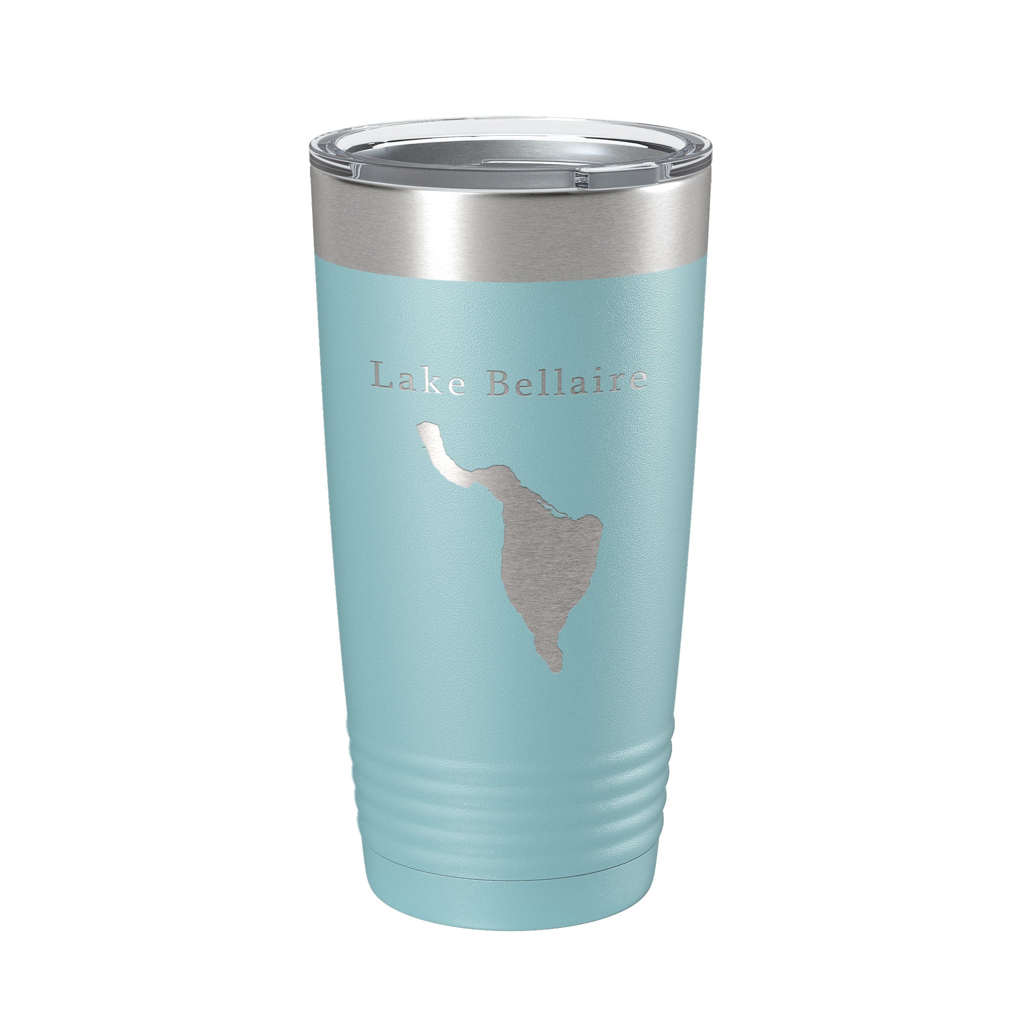 Lake Bellaire Map Tumbler Travel Mug Insulated Laser Engraved Coffee Cup Michigan 20 oz-13