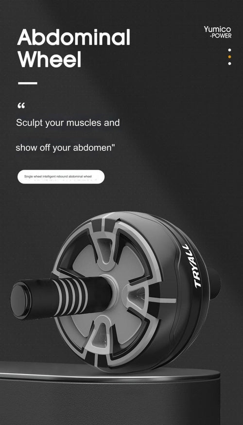 Automatic Rebound Ab Wheel – Home Fitness Equipment with Kneeling Pad-1