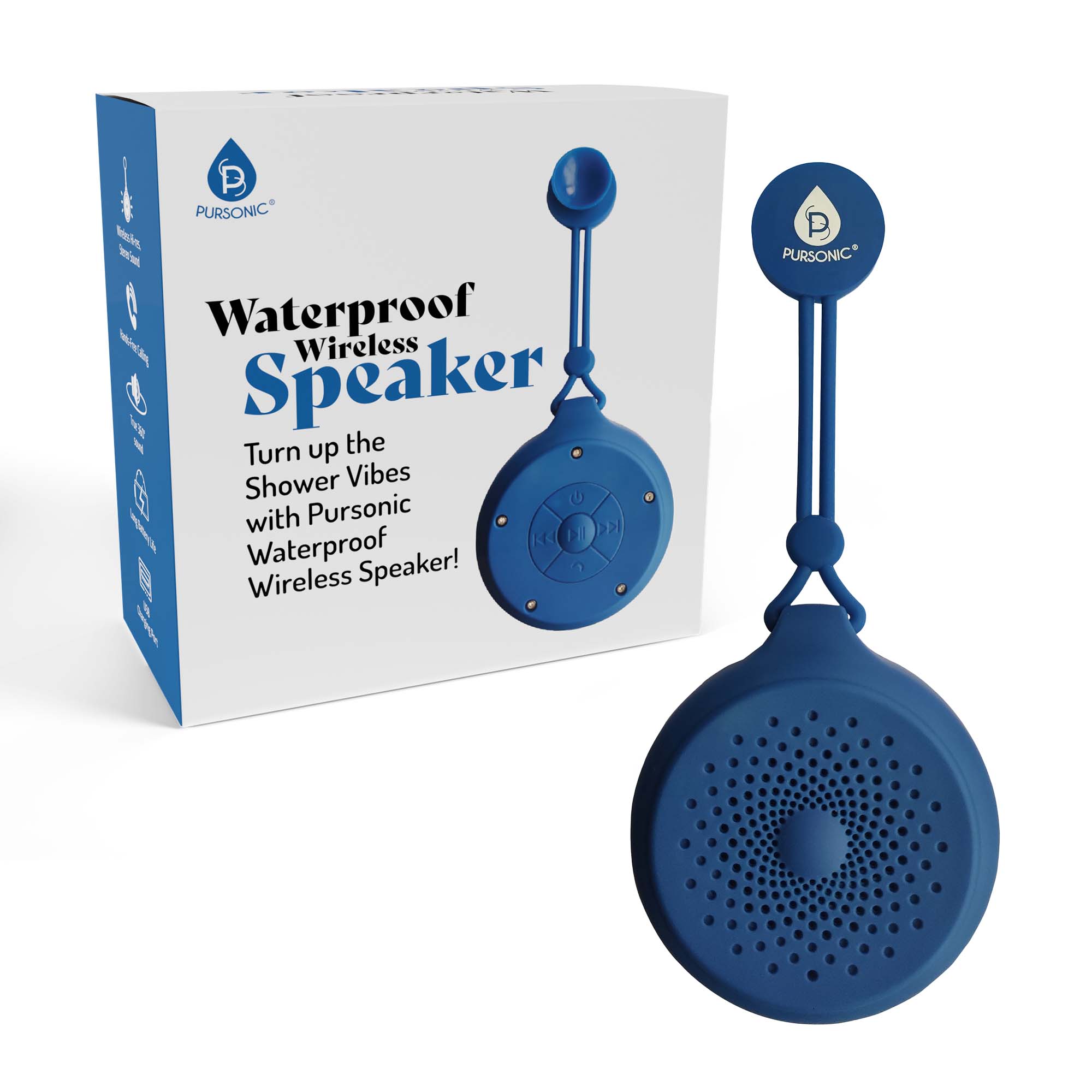 Total Audio Freedom Collection – Wireless Earbuds + Extended-Play 360° Speaker + Waterproof Suction Speaker-4