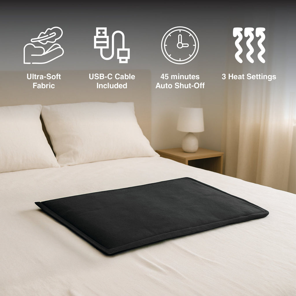 LED Fast Charging Power Bank & Extra Large Electric Heating Pad-2