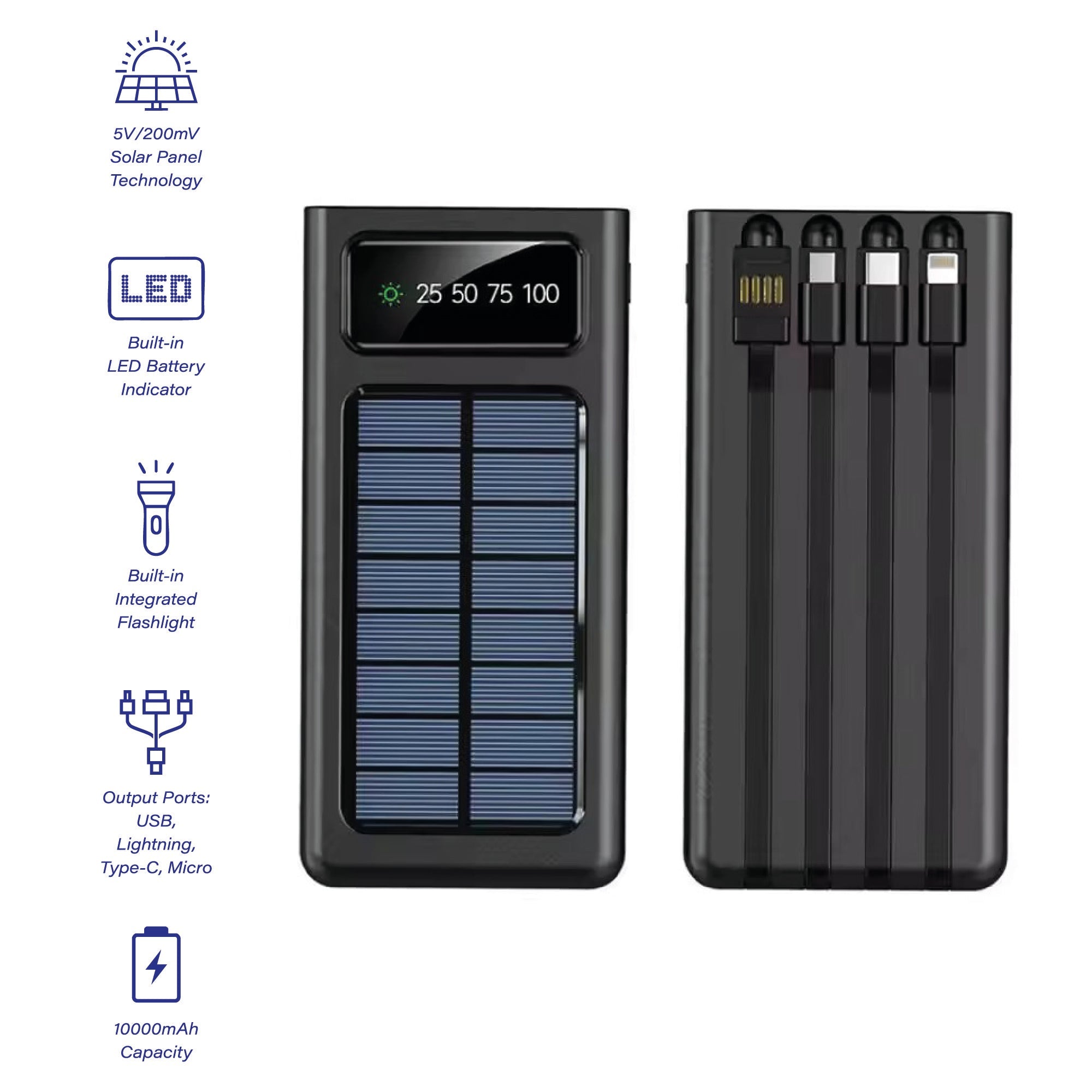 Adventure Power & Sound Bundle – Portable Solar Power Bank + 360° Wireless Speaker-3