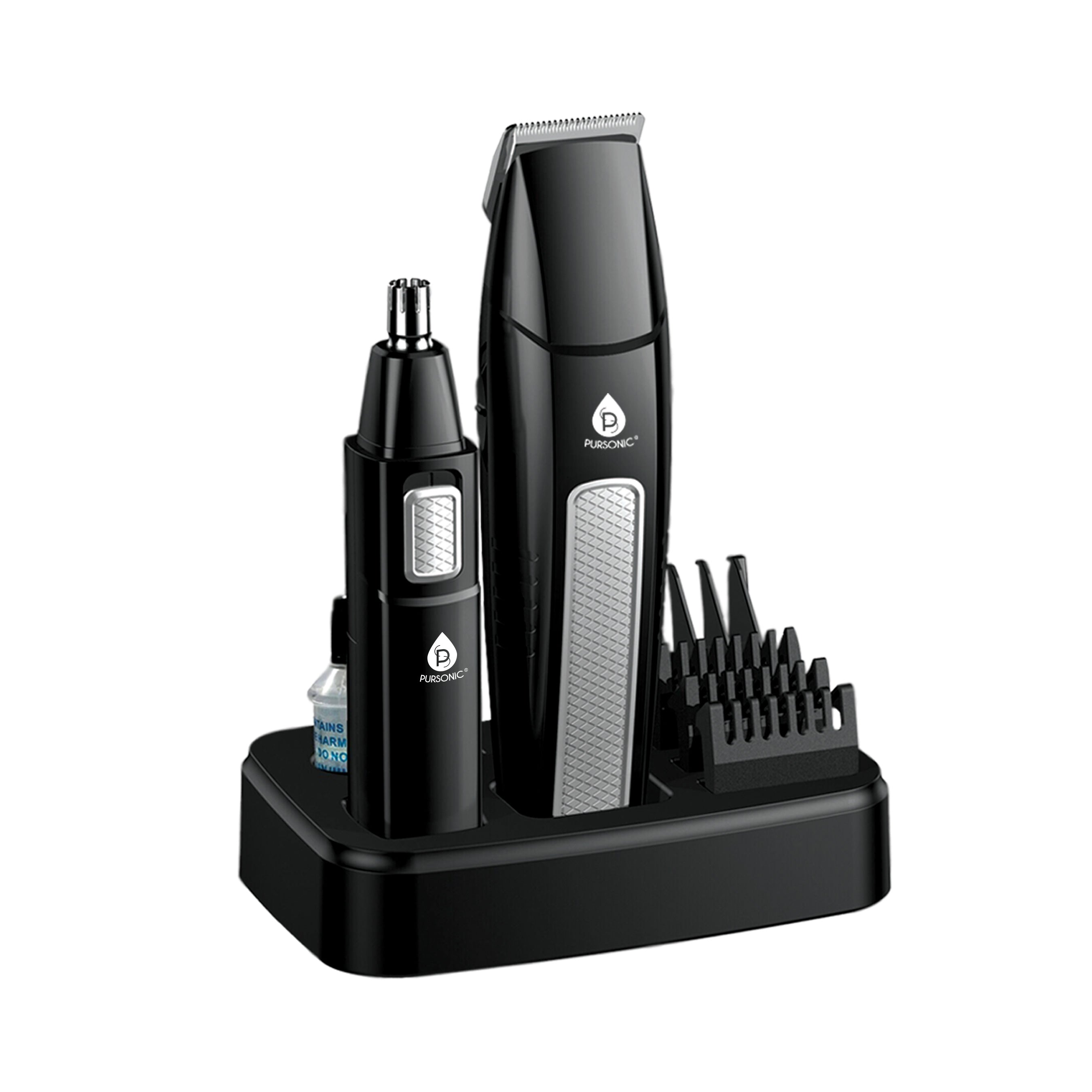 Mario Lopez Mens Grooming Kit , Designed for Hair, Beard, Nose & Ear Grooming, 10 Piece Grooming Kit-2