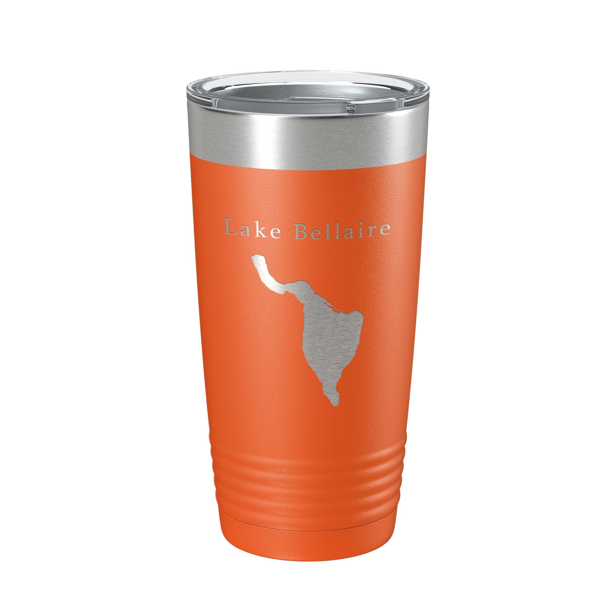 Lake Bellaire Map Tumbler Travel Mug Insulated Laser Engraved Coffee Cup Michigan 20 oz-17