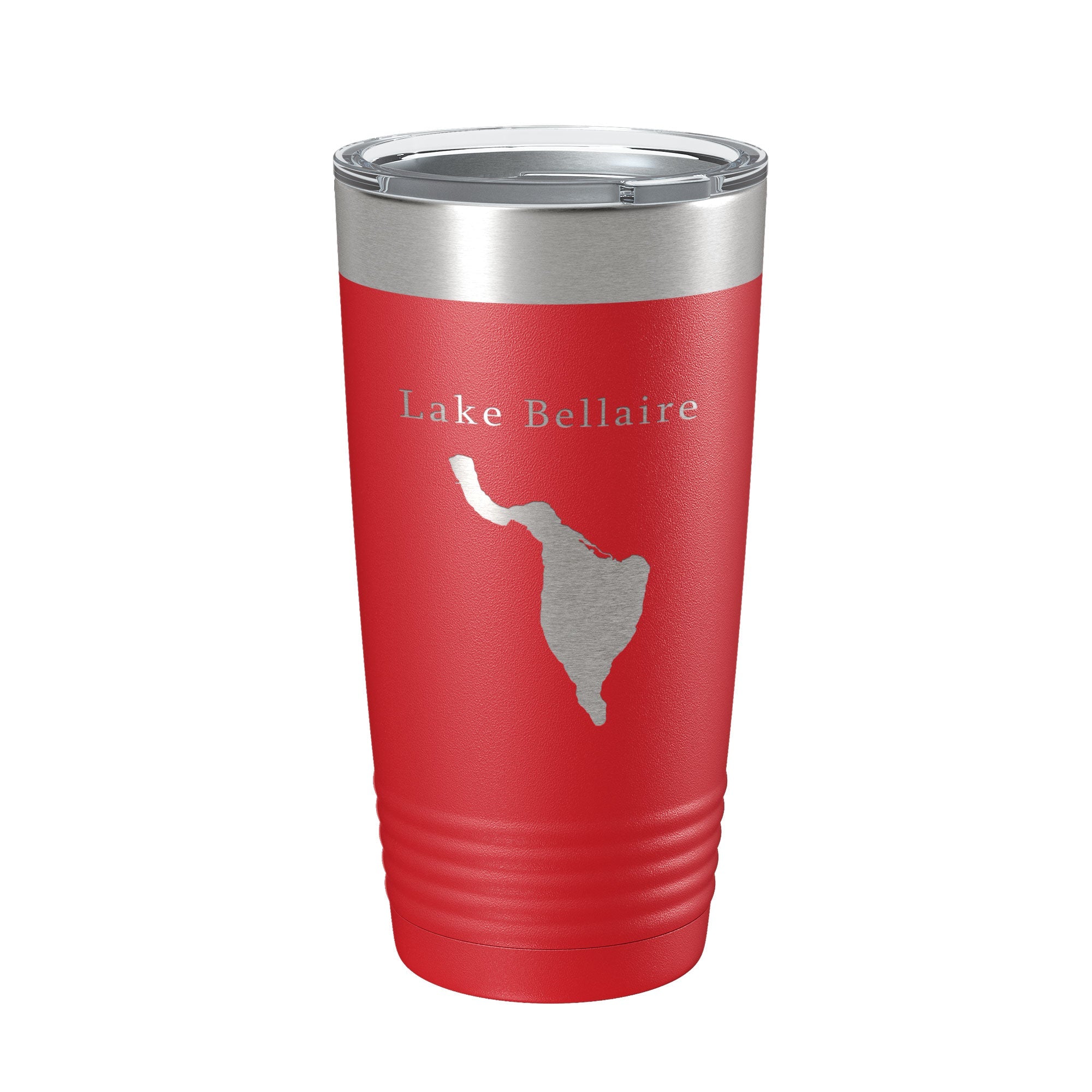 Lake Bellaire Map Tumbler Travel Mug Insulated Laser Engraved Coffee Cup Michigan 20 oz-10