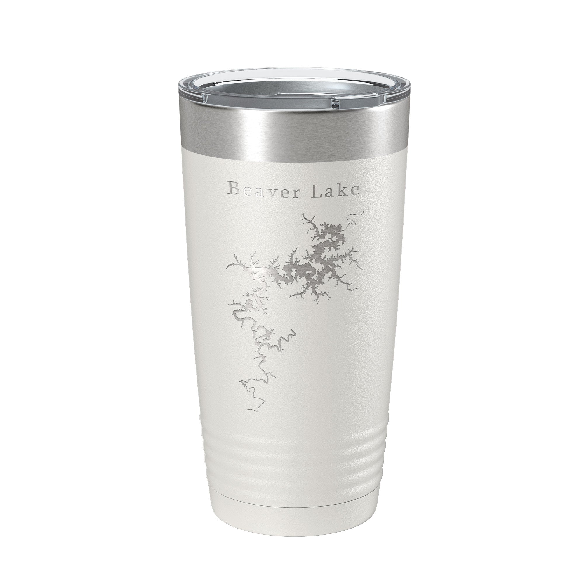 Beaver Lake Map Tumbler Travel Mug Insulated Laser Engraved Coffee Cup Arkansas 20 oz-1