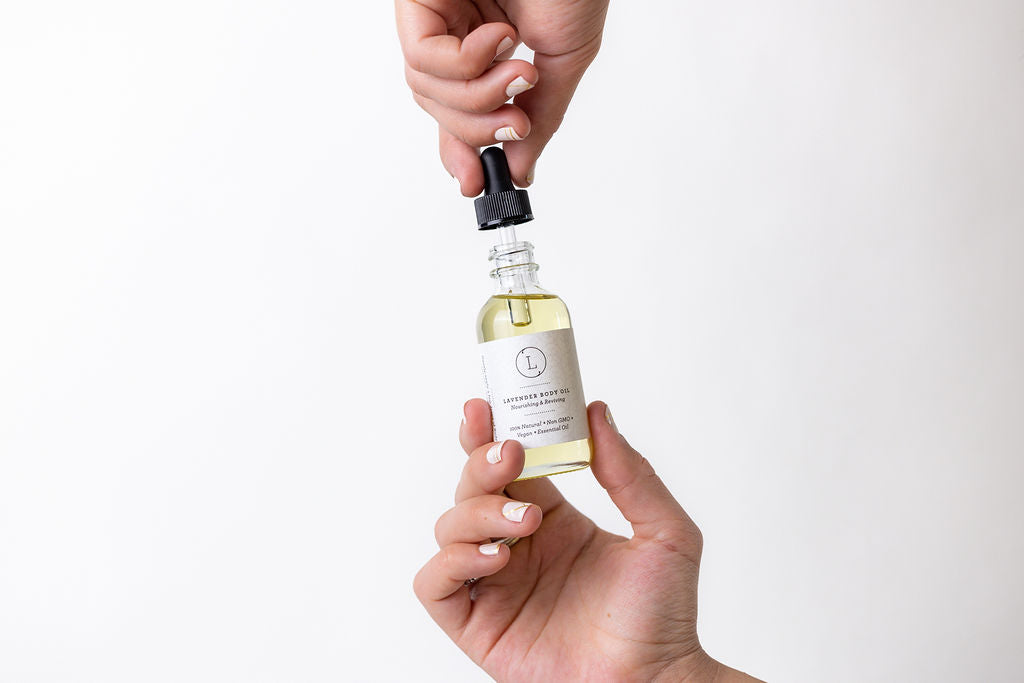 CBD Lavender Body Oil with CBD, Natural Moisturizing Body Oil (THC free)-3